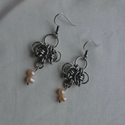 Maeve Il Earrings – Pearl Detail maeve ii freshwater pearl earrings detail