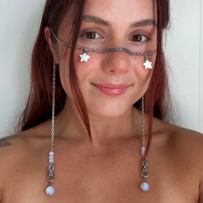 Star Face Chain Bead Detail